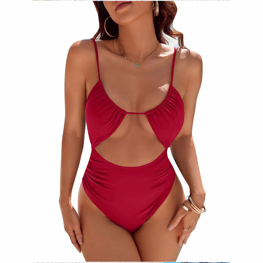 Dame Cut-Out Højskåret One-Piece Badedragt Stilla
