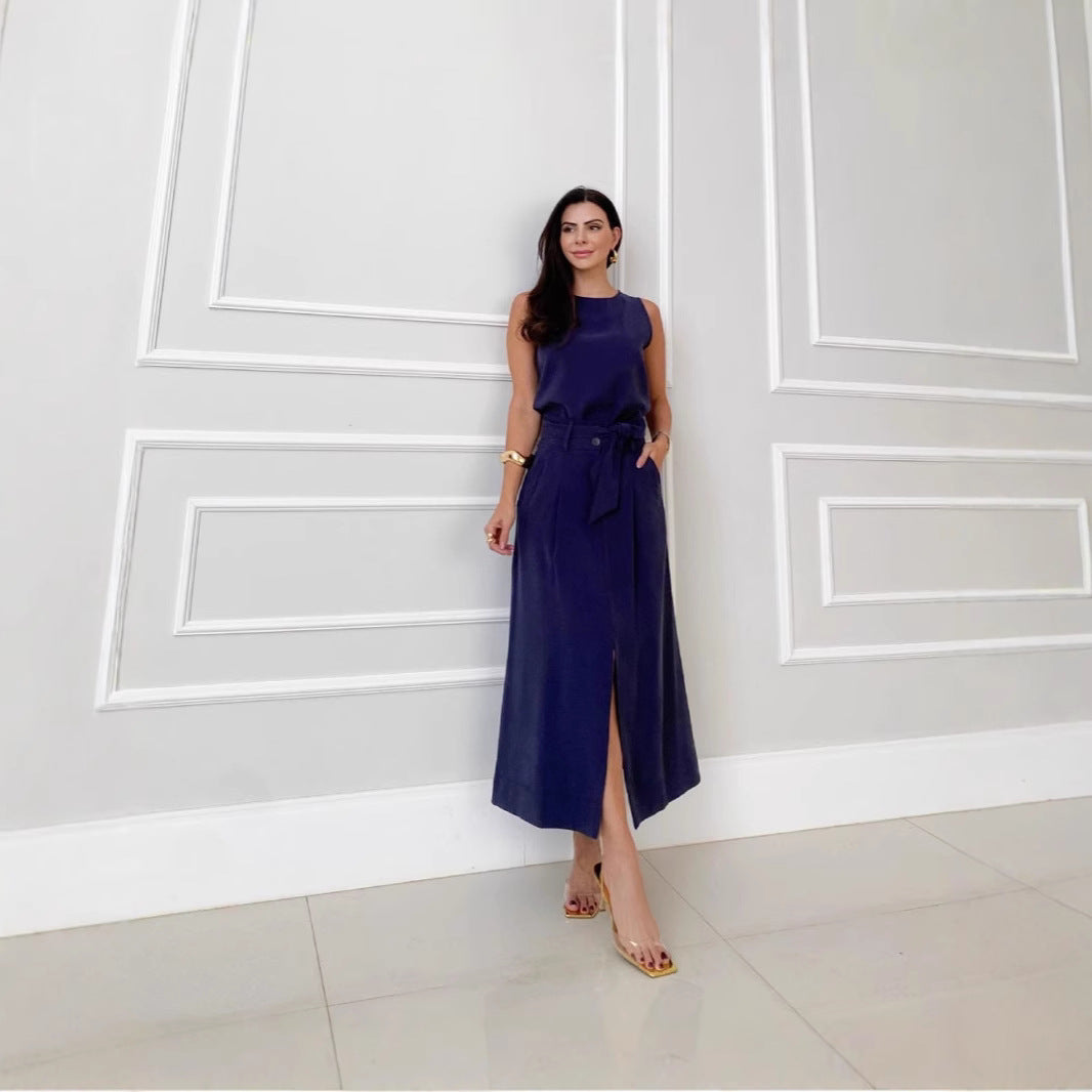 Dame Chic Bindebælte Jumpsuit Stilla