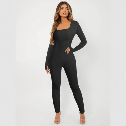 Dame sømløs bodysuit med elegant snit og lange ærmer Stilla