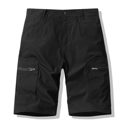 Herrer Funktions-Cargoshorts med praktiske lynlåslommer Stilla
