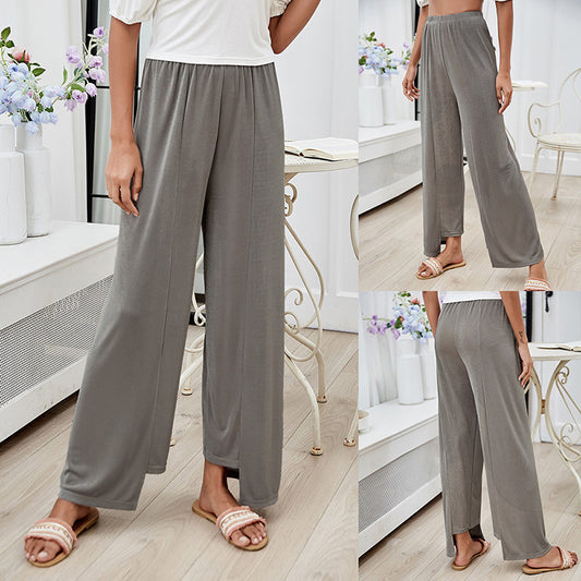 Dame afslappede Palazzo-bukser med elegant snit og elastisk talje Stilla