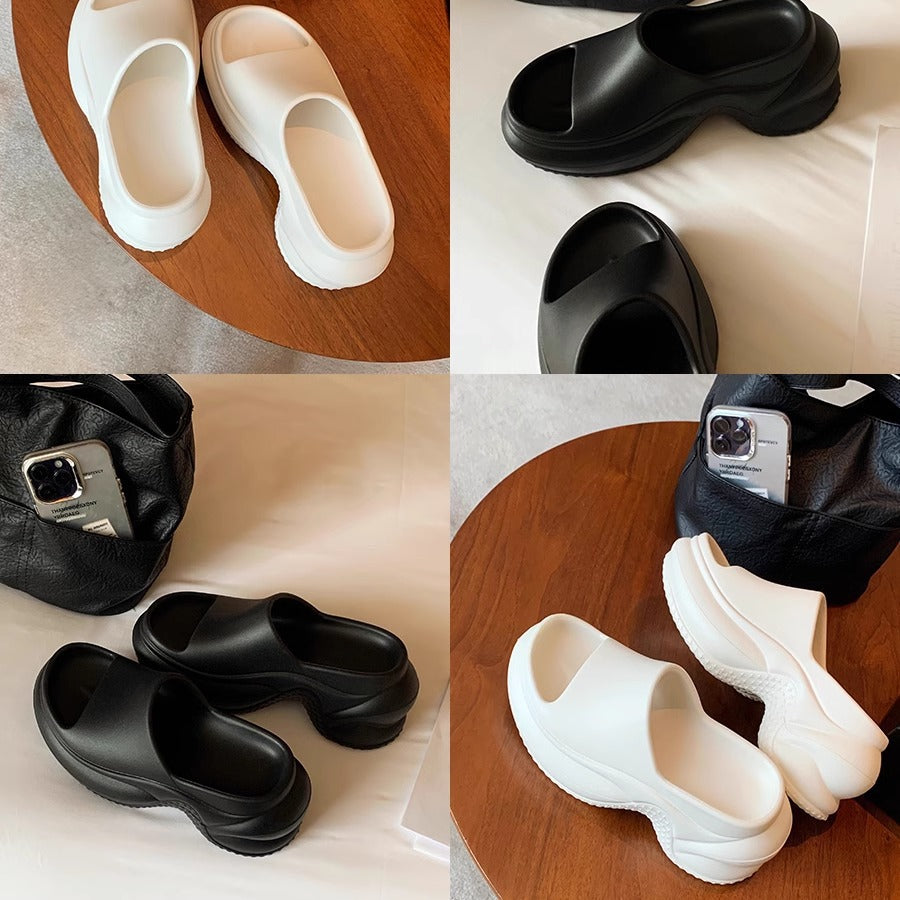 Dame Elegant Åben Bageste Slide Sandaler Stilla