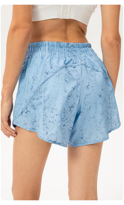 Stilla | Løse Åndbare Løbe Træningsshorts Hurtigtørrende Yoga Fitness Shorts Med Anti Udblæsning Foring