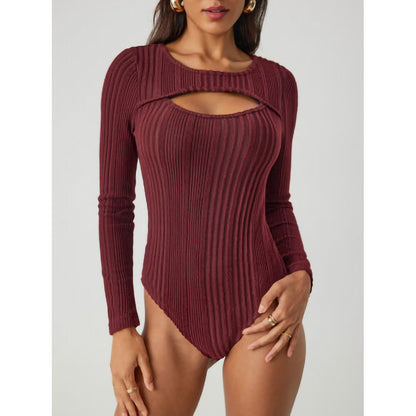Dame Rib-Udsnit Bodysuit Stilla