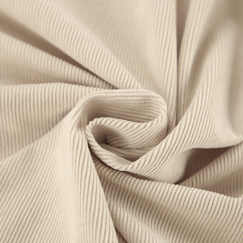 Dame afslappet oversized skjortejakke lavet af blødt kordfløjl med praktiske lommer Stilla