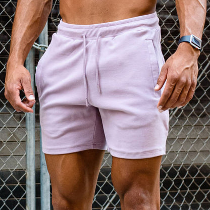 Herrer Sporty Relaxed-Fit Shorts lavet af åndbart bomuldsblanding med justerbar snor Stilla