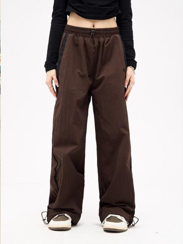 Dame afslappede high-waist cargo trackpants med justerbar talje og praktiske sidelommer Stilla