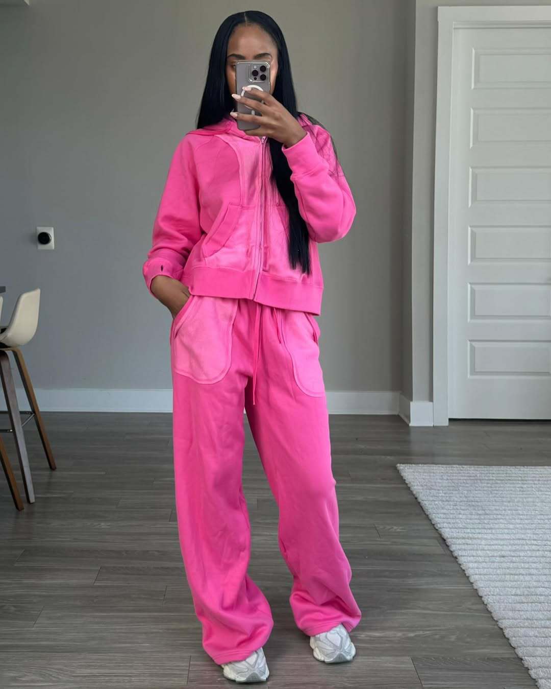 Dame afslappet hoodie- og fritidsbukser-sæt Stilla