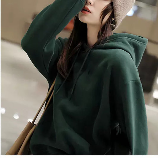 Dame afslappet oversized hoodie med moderne snit og hyggeligt inderfor Stilla