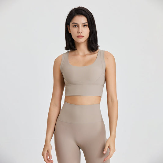 Stilla | Strength Nude Feel Yoga Bra Beauty Back Push up Fitness Vest Til Kvinder