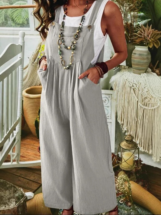 Dame Løse Jumpsuit med komfortabel pasform og praktiske lommer Stilla