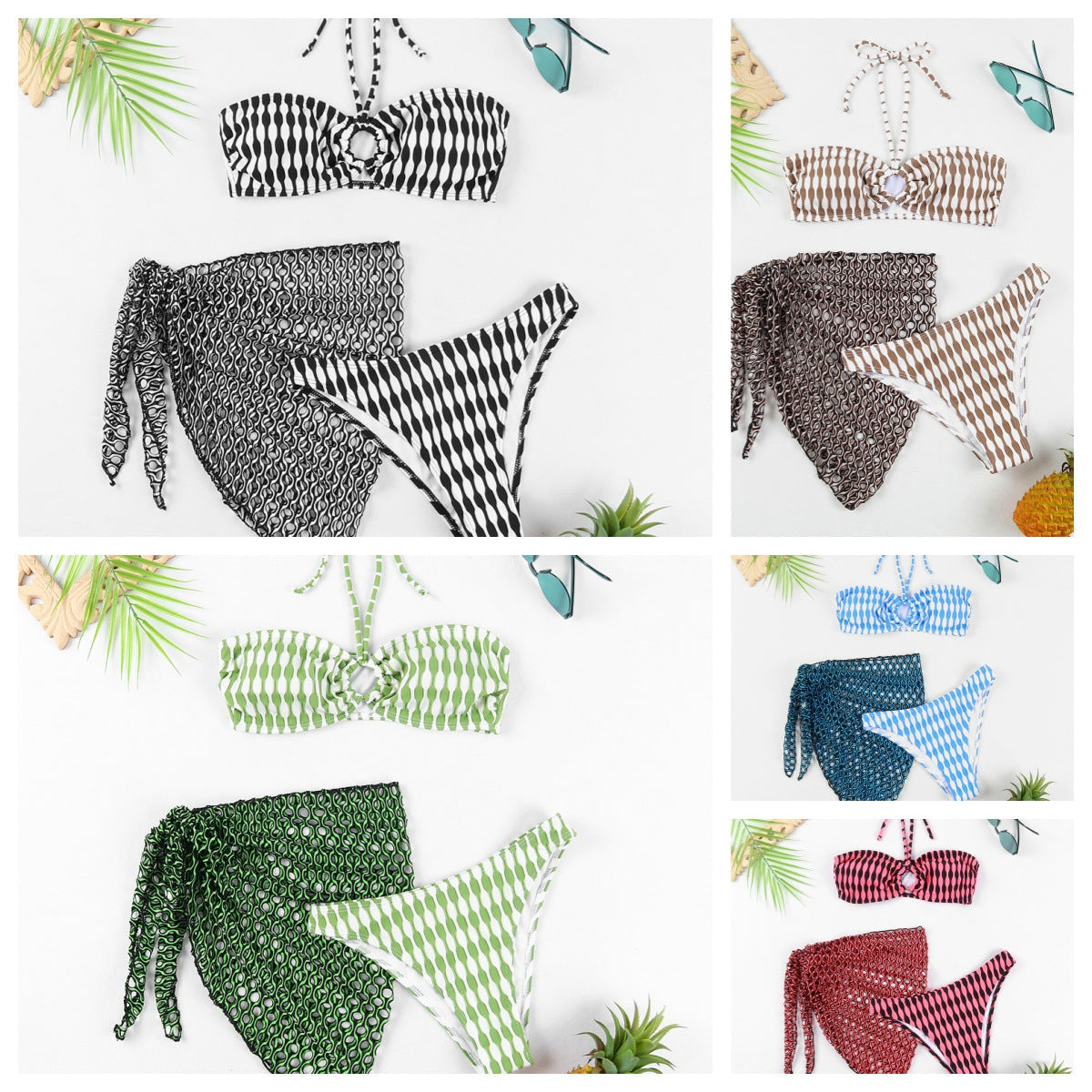 Dame Bikini-Sæt med trendy knude detalje og kvalitetsstof Stilla
