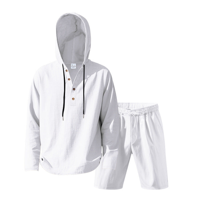 Dame Let Hoodie sæt med alsidige shorts Stilla