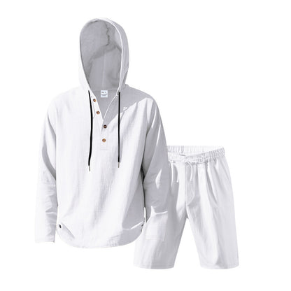 Dame Let Hoodie sæt med alsidige shorts Stilla