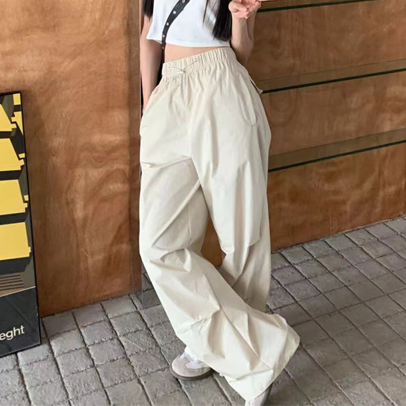 Dame afslappede cargo-bukser med elastisk talje og praktiske lommer Stilla