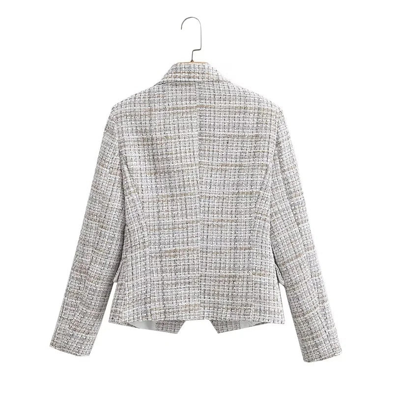 Dame Tweed-shorts med elegant struktur og høj taljeudskæring Stilla