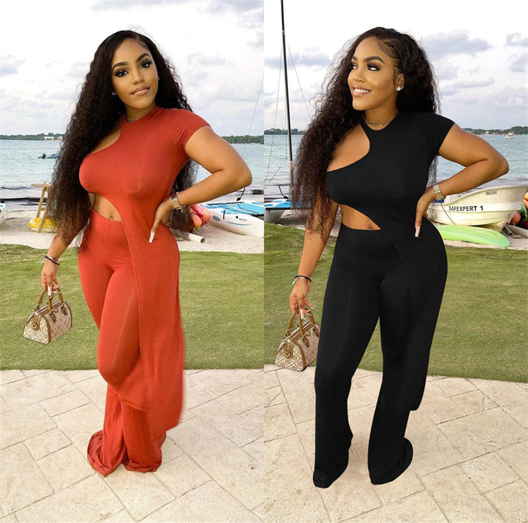 Dame Elegant Cut-Out Jumpsuit med flydende snit Stilla