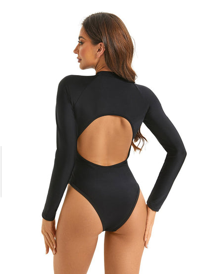 Damer høj hals langærmet bade-bodysuit Stilla