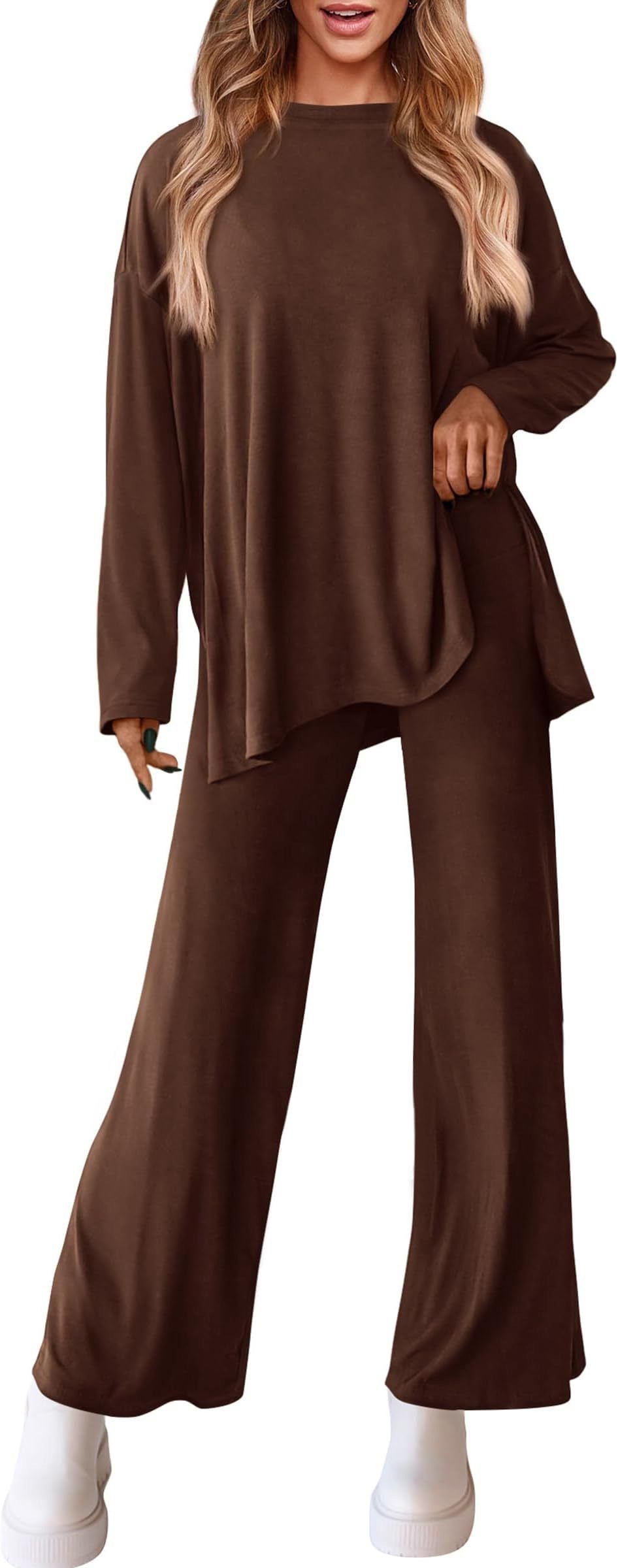 Dame afslappet lounge-sæt med løs pasform og lange ærmer Stilla