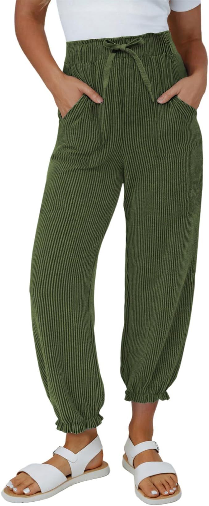 Dame afslappede jogbukser med elastisk talje og sidelommer Stilla