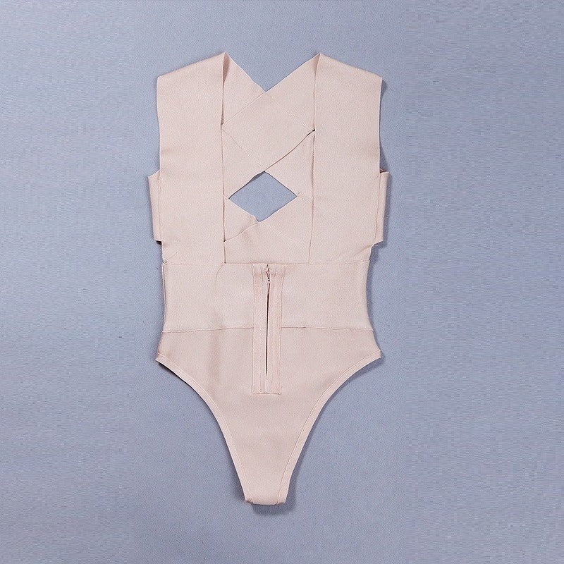 Dame Designer Badedragt med smart krydsbånd-design Stilla