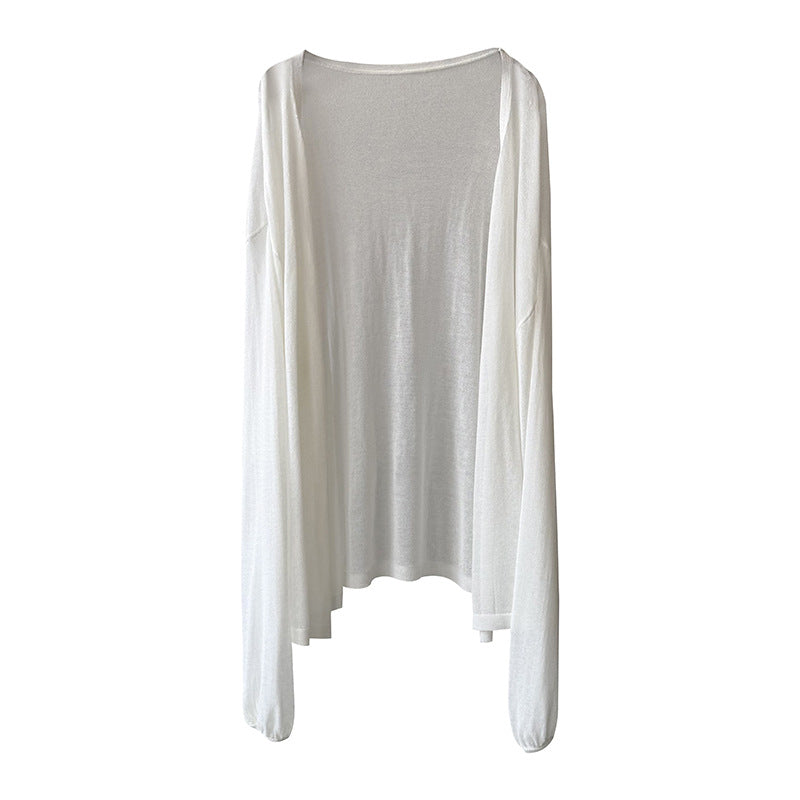 Dame afslappet longsleeve-shirt med oversized snit og raglanærmer Stilla