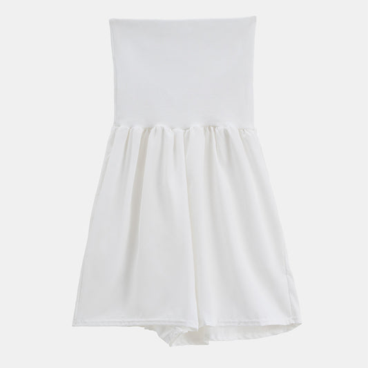 Dame stropløs jumpsuit med volumen skørt Stilla