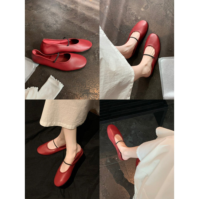 Dame Elegant Flad Mary Jane Sko Stilla