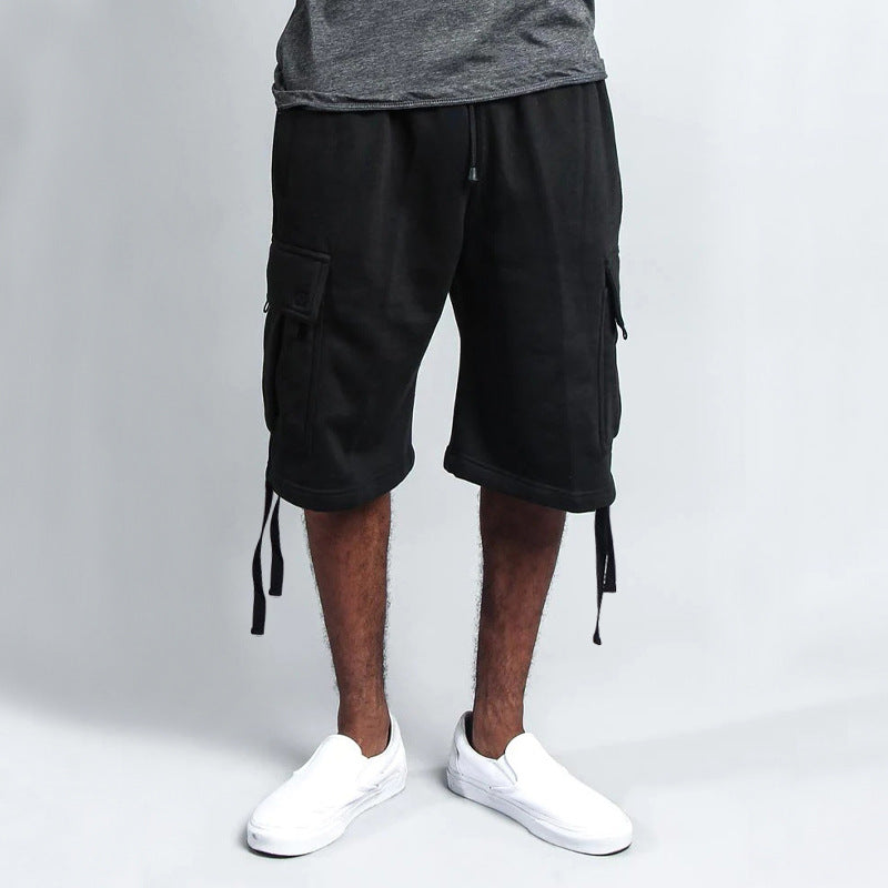 Herre cargo-shorts med praktiske lommer og elastisk talje Stilla