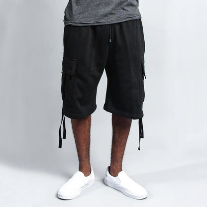 Herre cargo-shorts med praktiske lommer og elastisk talje Stilla