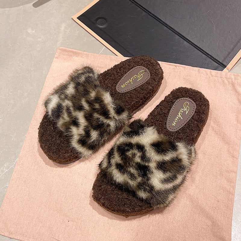 Dame Bløde Hjemmesko med Leopardmønster Stilla