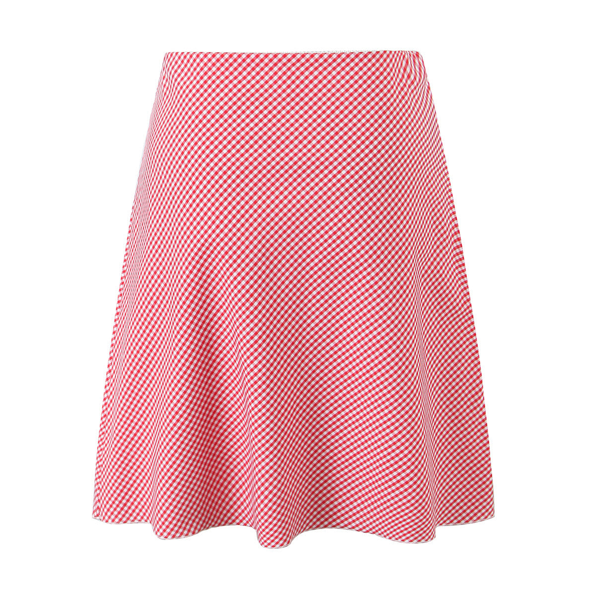 Dame A-linje nederdel med sarte flæsedetaljer og blomsterprint Stilla