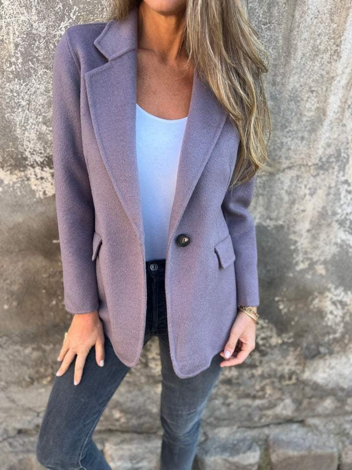 Dame elegant blazer med moderne snit og praktiske lommer Stilla