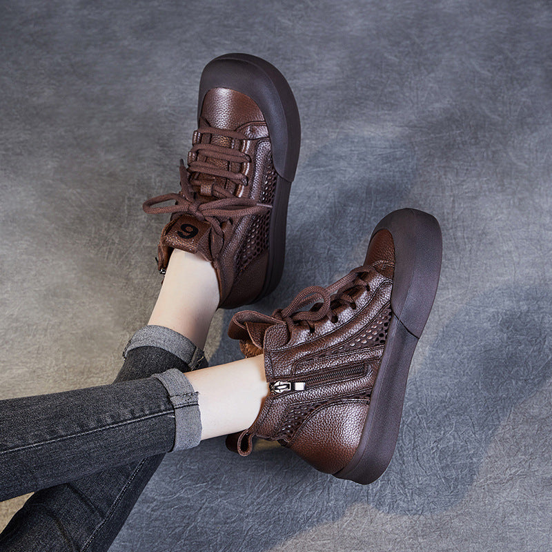 Stilfulde herre high-top sneakers med åndbart mesh-design Stilla