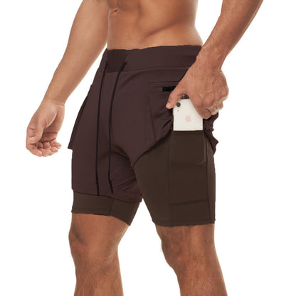 Herrer Sportslige Multifunktionsshorts med dybe lommer Stilla