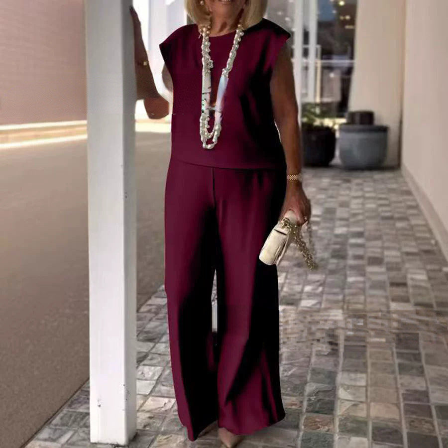 Dame jumpsuit med vidde ben og moderne silhuetter Stilla
