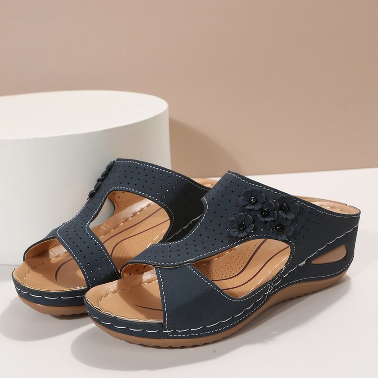 Dame Åbne Sandaler med modrerne Slangeskinds-effekt og ergonomisk Sål Stilla