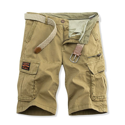Herrer Cargo Bermuda Shorts med multifunktionslomme-design Stilla