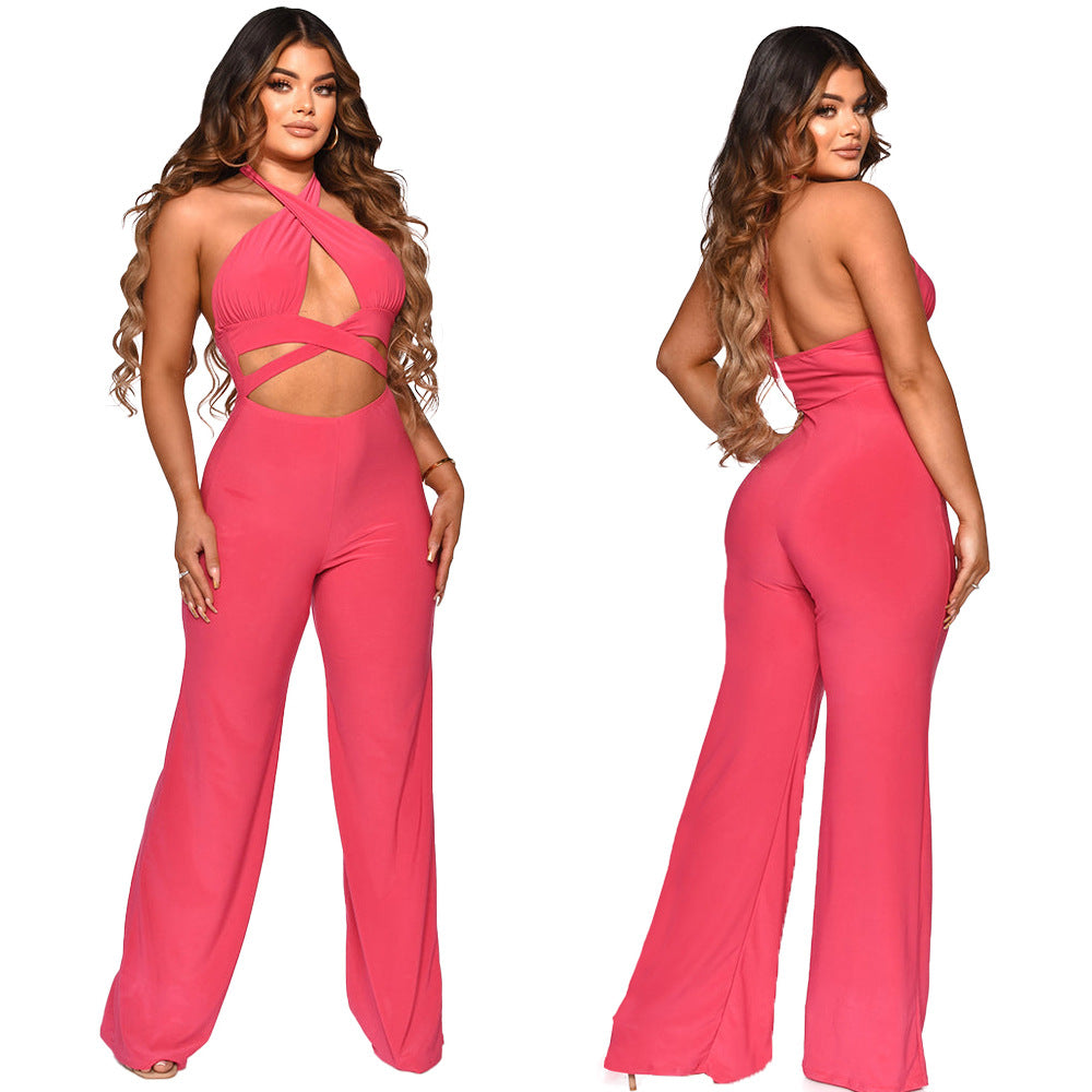 Dame Designer Jumpsuit med forførende cut-out og elegante detaljer Stilla
