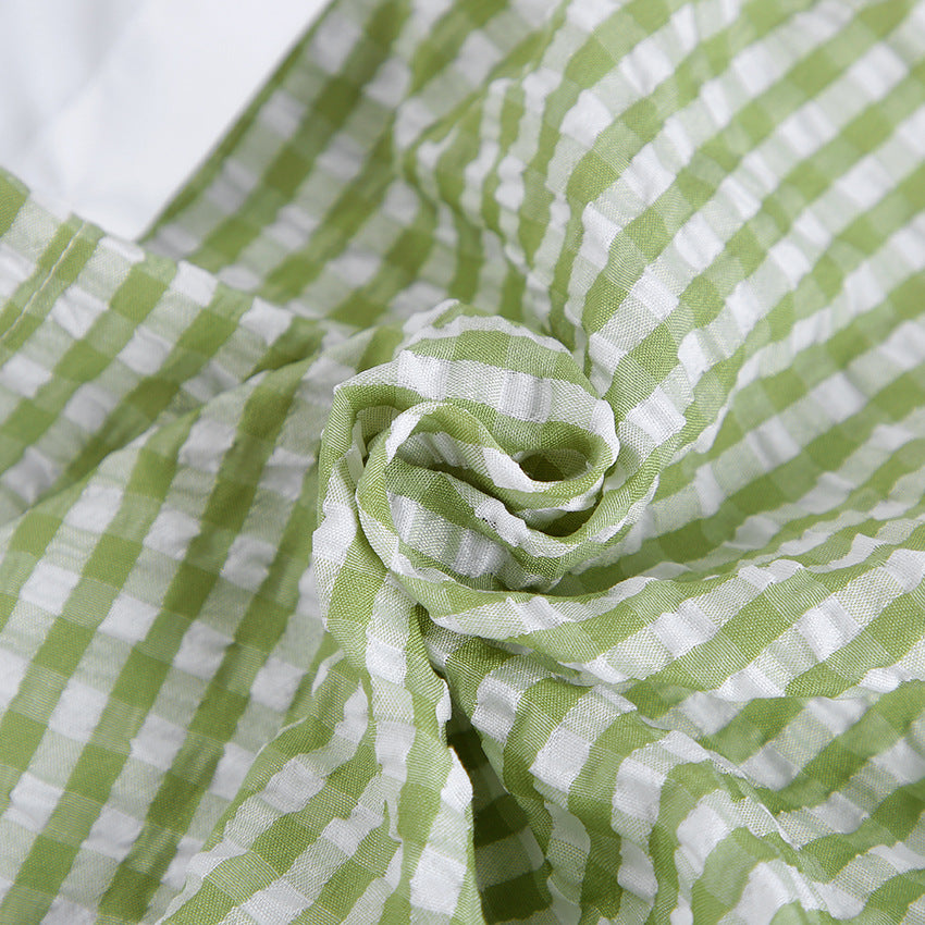 Dame Moderne Ternet Skjorte med Overdimensioneret Snit Stilla