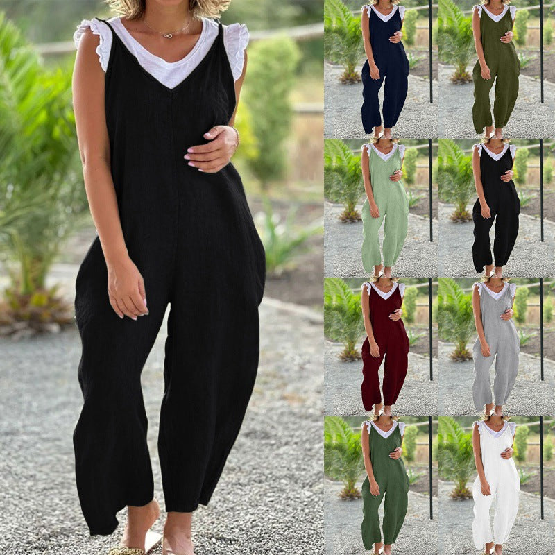 Dame Letvægts Uden Ærmer Jumpsuit Stilla