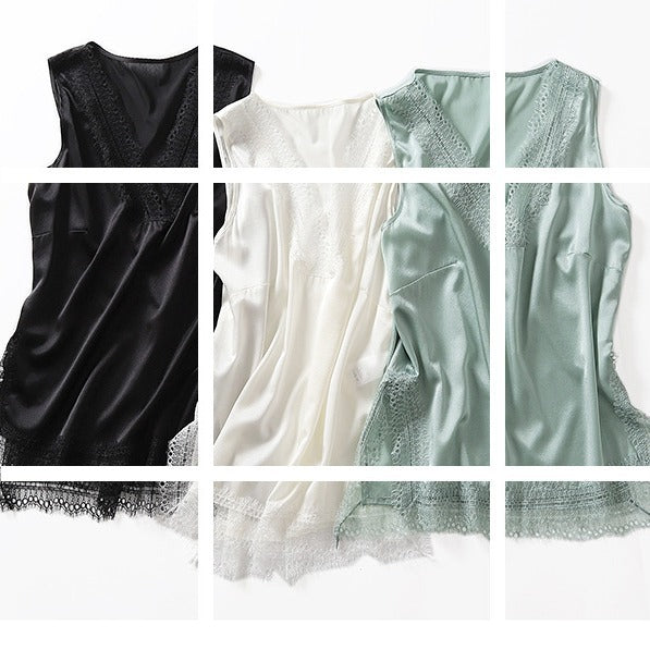 Dame elegant bluse med spidse accenter og V-udskæring Stilla