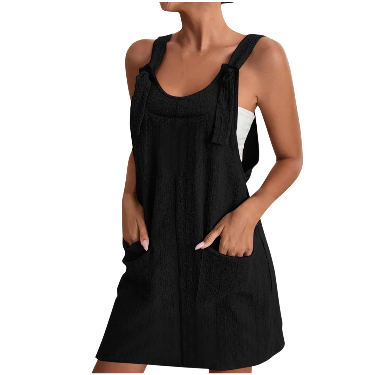 Dame Casual Jumpsuit med praktiske lommer og justerbare stropper Stilla