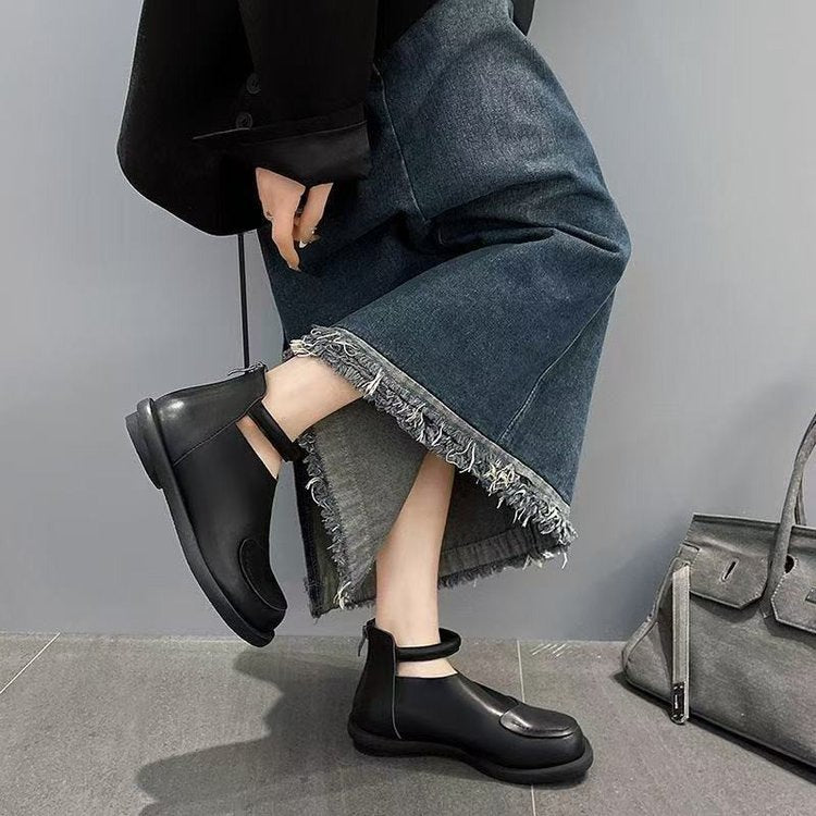 Dame afslappede støvletter med elegant rem og dæmpende sål Stilla