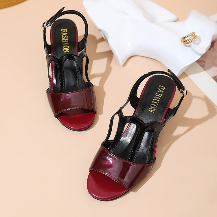 Dame Slingback Sandaler med transparent indsats og elegant hælhøjde Stilla