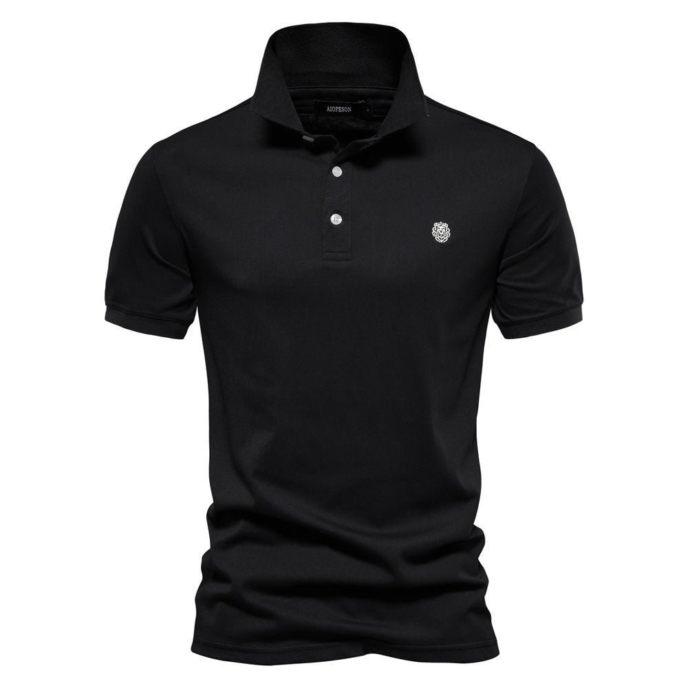 Herre poloshirt med elegant krave og åndbart bomuldsquality Stilla