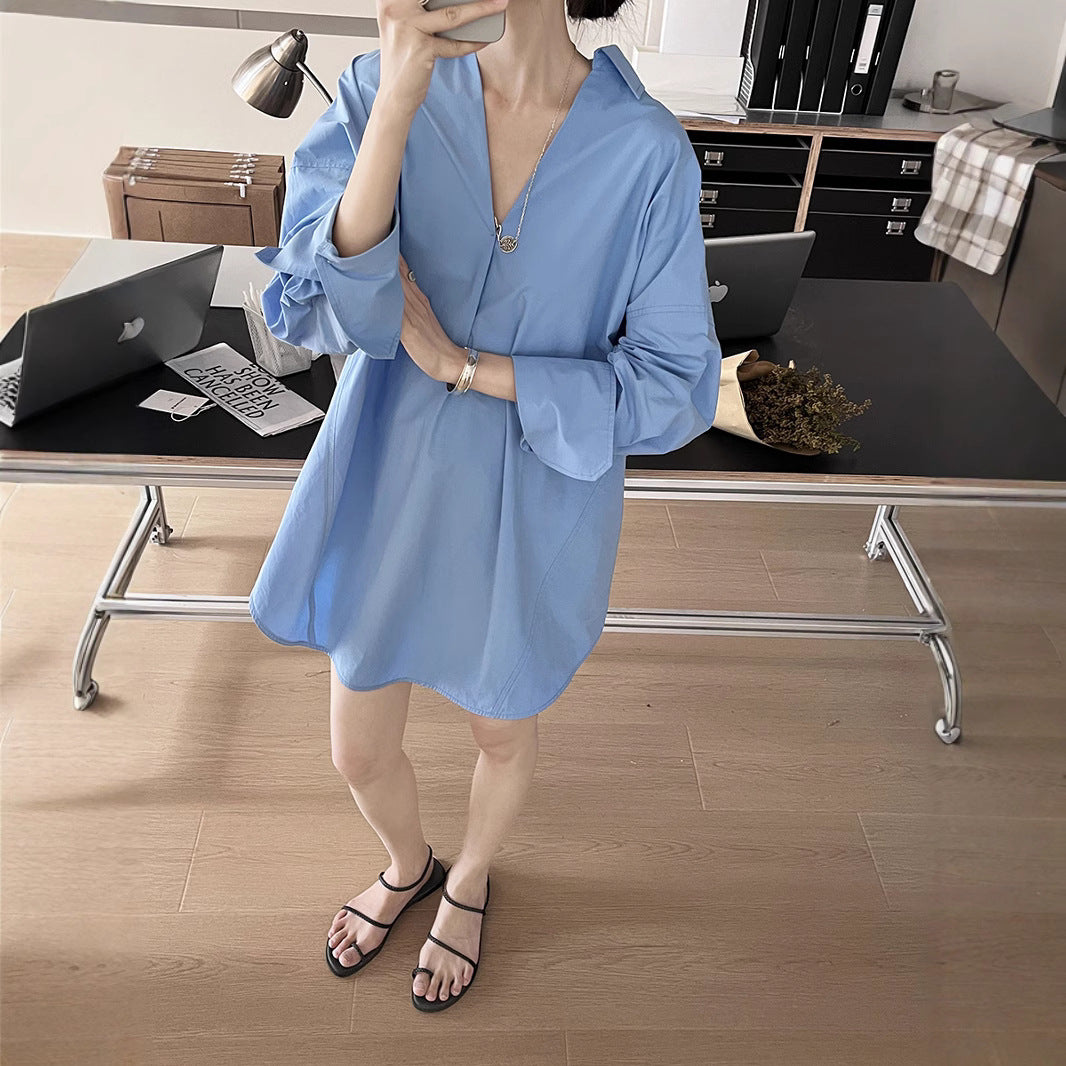 Dame afslappet og elegant bluse med asymmetrisk kant Stilla