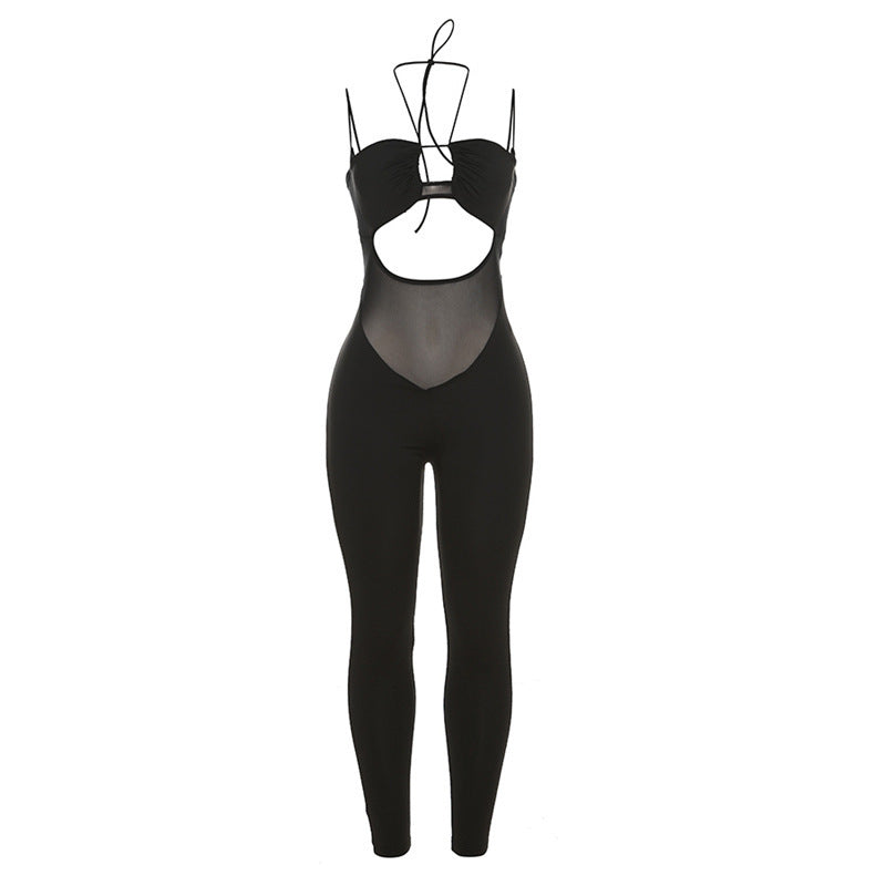 Dame Fashionable Jumpsuit med Cut-Outs og justerbare stropper Stilla