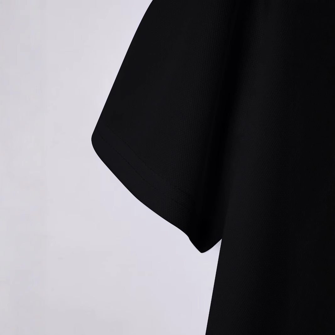 Herrer poloshirt med kunstnerisk trykmotiv Stilla