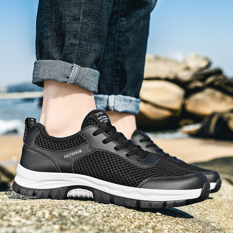 Herre Åndbare Outdoor Trail Sneakers Stilla